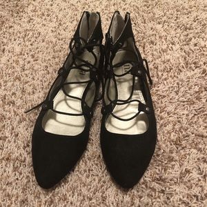 Lace up flats